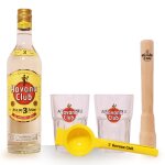 Rhum havana club 3 ans 70cl - kit mojito (2 verres + presse - citron + pilon bois)