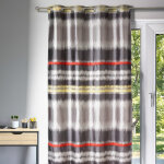 Rideau d'ameublement en jacquard style ikat