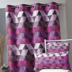 Rideau ameublement jacquard 'triangles