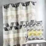 Rideau ameublement jacquard 'triangles