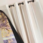 Rideau ameublement r�versible en taffetas