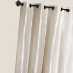 Rideau d'ameublement en taffetas froiss�