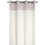 Rideau coton imprim� petites fleurs