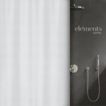 Rideau de douche - 120 x 200 cm - blanc - polyester - mera spirella