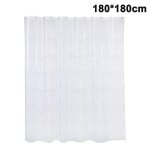 Rideau de douche 3d cube d'eau - eva imperm�able, antibact�rien, facile � installer, semi - transparent, ...