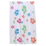 Rideau de douche �l�gant � imprim� floral ¿ peva imperm�able et r�sistant � la moisissure, 180 x 200 ...