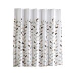 Rideau de douche �l�gant en polyester imperm�able � motif floral - s�chage rapide, durable, facile � ...