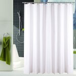 Rideau de douche imperm�able 100 % polyester de qualit� sup�rieure - r�sistant � la moisissure, antibact�rien, ...