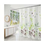 Rideau de douche imperm�able en polyester 72  x 72  - lavable en machine, durable, facile � installer ...