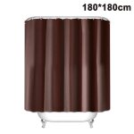 Rideau de douche imperm�able en polyester - motif floral, 180 x 180 cm, anti - moisissure, facile � installer, ...