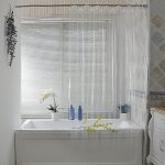 Rideau de douche peva �cologique ¿ anti - moisissure, antibact�rien, hydrofuge, durable avec ?illets ...