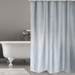Rideau douche polyester 180x200cm gris clair