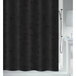 Rideau de douche - polyester - georges - 120 x 200 cm - noir spirella