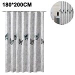 Rideau de douche en polyester imperm�able - s�chage rapide, anti - moisissure, �cologique, installation ...
