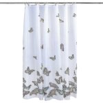 Rideau de douche en polyester imperm�able de qualit� sup�rieure - r�sistant � la moisissure, facile � ...