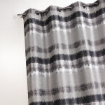 Rideau ethnique en jacquard a rayures horizontales