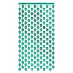 Rideau de fete feuilles tropicales 2x1m vert metal