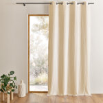 Rideau en gaze de coton tamisant a oeillets