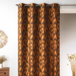 Rideau en jacquard a imprim�s baroques