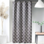 Rideau en jacquard a imprim�s  rosace