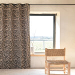 Rideau jacquard z�bre