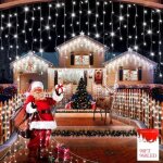 Rideau lumineux led flvoecn 960 diodes 30 m guirlande de sapin �tanche avec minuteur 12 modes c�ble 3, ...