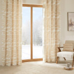 Rideau motif tigre tissage chenille