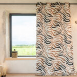 Rideau motif z�bre d�grad�