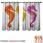 Rideau nautique - anshesix - motif n?ud marin - motifs marins - corde tress�e - w96 x l72 - ext�rieur ...