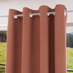 Rideau a oeillets 100% occultant 135x180 cm eclipse safran, par soleil d'ocre