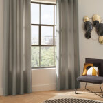 Rideau a oeillets isolant thermique avec doublure polaire