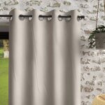 Rideau a oeillets en microfibre lav�e 135x180 cm boheme lin, par soleil d'ocre