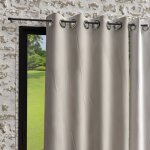 Rideau a oeillets en microfibre lav�e 135x250 cm boheme lin, par soleil d'ocre