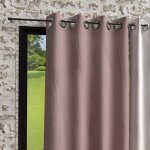 Rideau a oeillets en microfibre lavée 135x250 cm boheme rose, par soleil d'ocre Rideau a oeillets en microfibre lavée 135x250 cm boheme rose, par soleil d'ocre