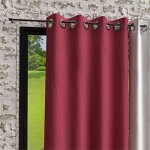 Rideau a oeillets en microfibre lavée135x250 cm boheme framboise, par soleil d'ocre Rideau a oeillets en microfibre lavée135x250 cm boheme framboise, par soleil d'ocre