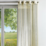 Rideau en organza a rayures verticales