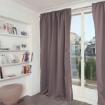 Rideau phonique occultant et thermique  moondream  galon fronceur