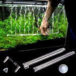 Rideau de r�servoir d'aquarium en plastique 12 pi�ces evacuation de l'air diffuseur de barre a bulles ...