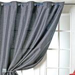 Rideau en taffetas shantung effet soie