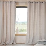 Rideau thermique semi - occultant bouclette