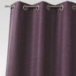 Rideau toile uni aspect naturel