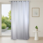 Rideau uni en lin lav�