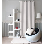 Rideau uni avec oeillets - 140 x 240 cm - blanc