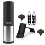 Riviera & bar - coffret 2 bouchons pour vin + 2 cartouches d'argon bvg350