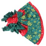Robe de no�l pour animaux de compagnie, 1 pi�ce, motif flocon de neige, costume pour chat