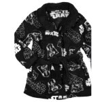 Robe de chambre enfant star wars noir (taille 3 ans, couleur noir)