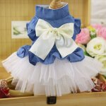 Robe d't pour chien et chat, tenue de soire, chihuahua, tenue de mariage, en jean, avec nud papillon, ...