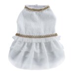 Robe d'�t� en dentelle pour animaux de compagnie, jupe de princesse, pour chiens et chats, tenue de mariage, ...