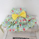 Robe d'été rouge neutre pour chien, robe de princesse corset a volants pour chien de petite race - type ... Robe d'été rouge neutre pour chien, robe de princesse corset a volants pour chien de petite race - type ...