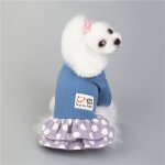 Robe de luxe en coton pour filles, vtement de styliste pour petits chiens, chiot, chihuahua, bouledogue ...